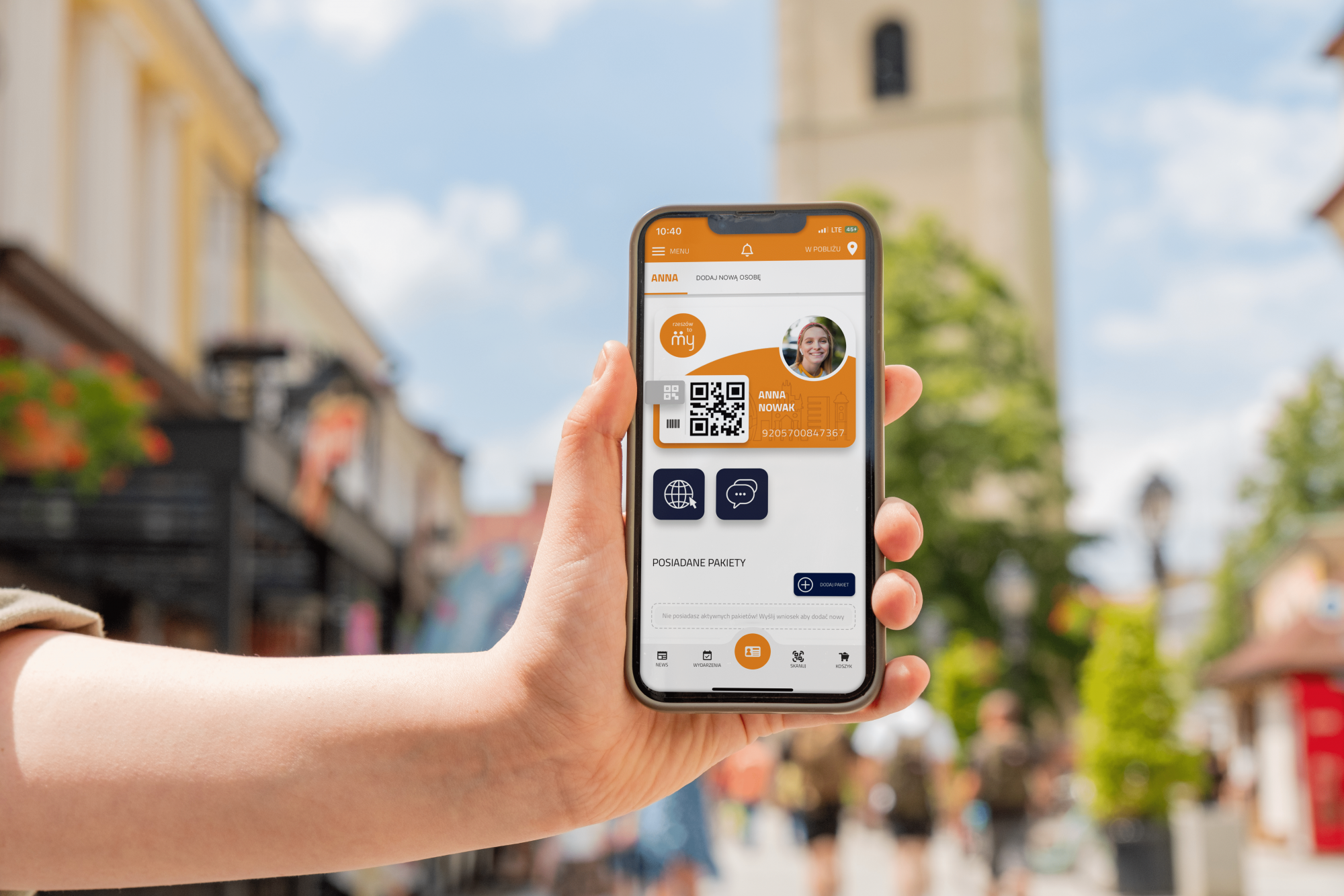 zdjęcie wizualizacji aplikacji Rzeszowska Karta Mieszkańca